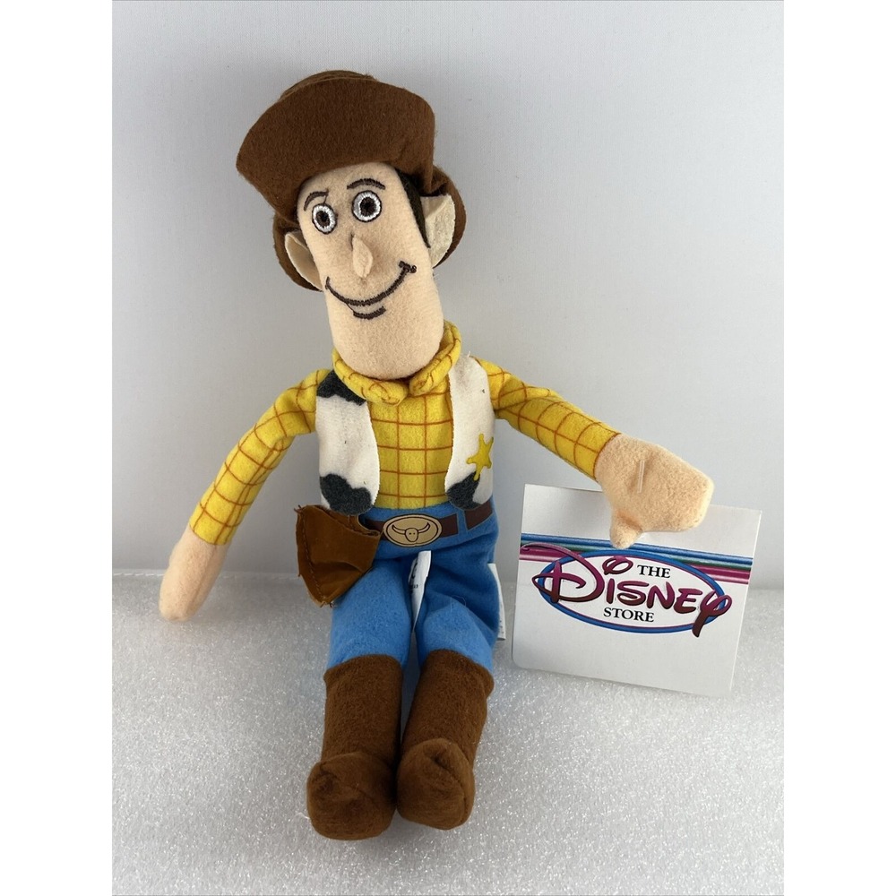 Toy Story Woody, The Disney Store‎ Vintage Mini Bean Bag Plush 9" Collectible